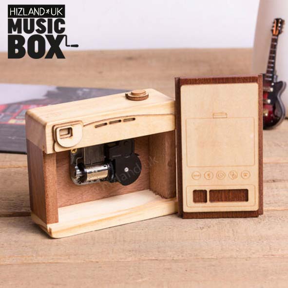 Kids Music Box | Mini Music Box | Wooden Camera Music Box