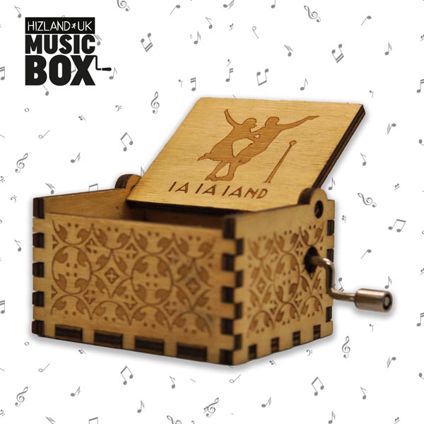 CITY OF STARS  ♫ Details about   TIN ALLOY RECTANGLE FLOWER MUSIC BOX  ♫ LA LA LAND 